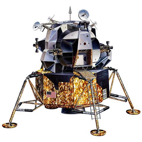 Buy Modelkits - NASA MODEL KIT 1/100 APOLLO 11 LUNAR MODULE EAGLE 7 CM ...