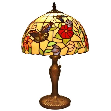 Amora Lighting 19 in. Tiffany Style Butterflies Table Lamp-AM061TL12 - The Home Depot