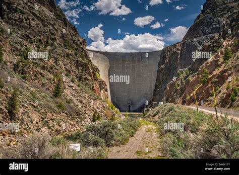 Morrow Point Dam on Gunnison River, Curecanti National Recreation Area ...