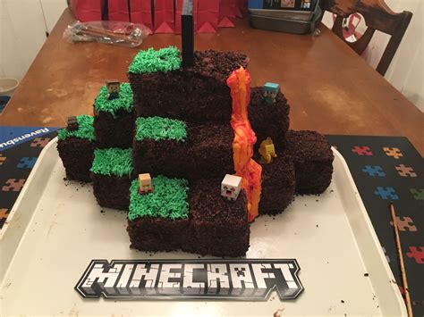 Minecraft cake overworld and nether. | Minecraft cake, Portal cake ...