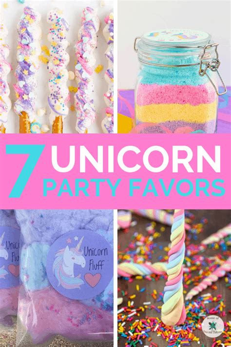 7 Unicorn Party Favors - Mommyhooding