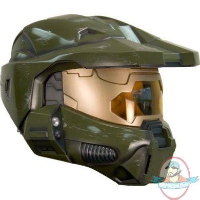 Halo 3 Master Chief Deluxe Helmet W/ Searchlights by Rubies | Man of ...