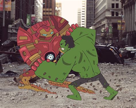 Hulk vs Iron man (hulkbuster) by Tonysaurio on DeviantArt