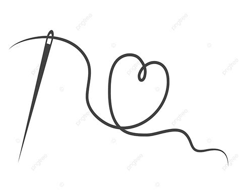 Corazón Con Un Hilo De Aguja PNG ,dibujos Con, Objeto, Símbolo PNG y Vector para Descargar ...