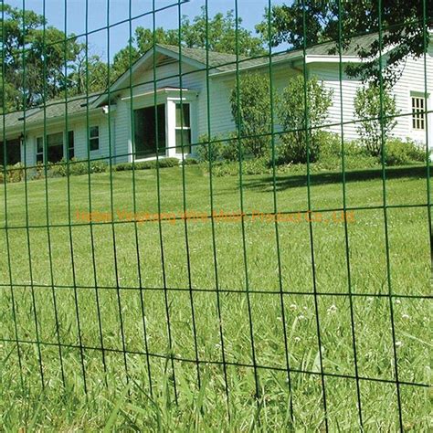 Green Color PVC Coated Fence Panel Holland Fence Steel Corral Panels Wire Mesh Fencing Euro ...