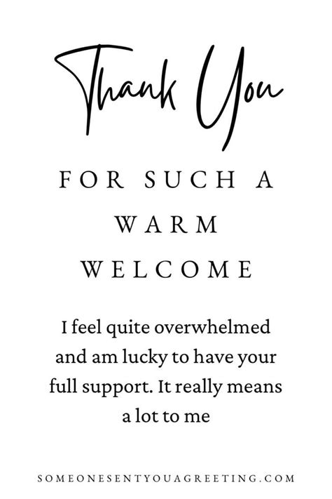 Thank you for the warm welcome messages – Artofit