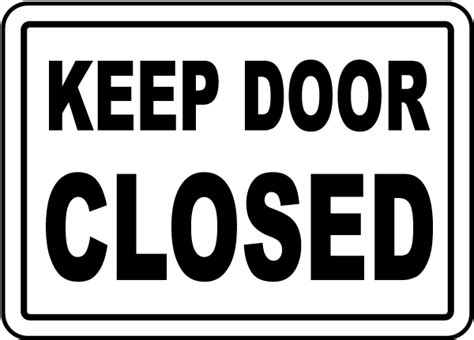 Printable Keep Door Closed Sign - vrogue.co