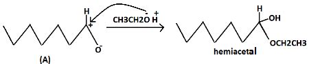 Draw the skeletal structure product when heptanal is treated with 1 ...