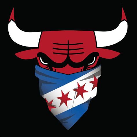 Chicago Bulls Logo With Bandana N2 free image download