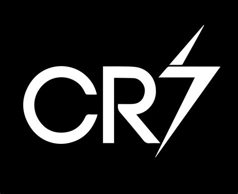 CR7 Symbol Logo White Clothes Design Icon Abstract football Vector ...