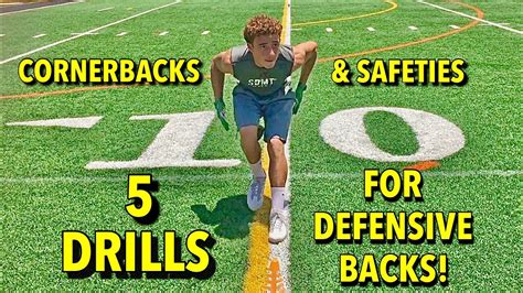 5 DRILLS FOR DEFENSIVE BACK SKILLS FOR CORNERBACKS AND SAFETIES. - YouTube