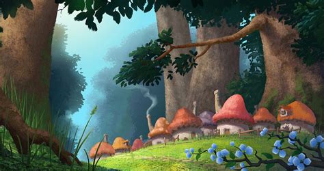 Visit Smurf Village in Smurfs Reboot Concept Art