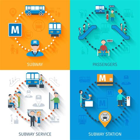 Subway Design Concept Set 462545 Vector Art at Vecteezy