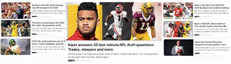 Exclusive NFL Draft Content from ESPN+: In-Depth, Expert Analysis and ...