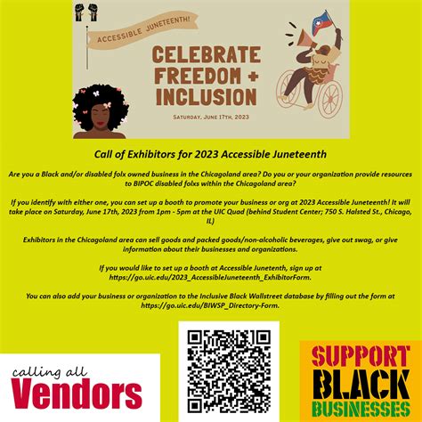 Call for Exhibitors at 2023 Accessible Juneteenth – Chicagoland Disabled People of Color Coalition