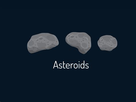 Asteroid Structure Cross Section And Asteroid Types Vector Illustration ...