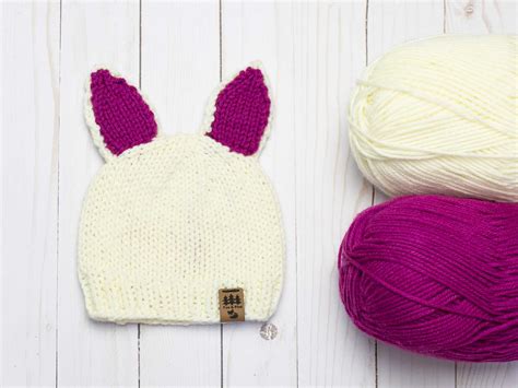 Bunny Ears Hat Knitting Pattern