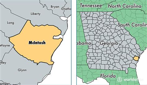 McIntosh County, Georgia / Map of McIntosh County, GA / Where is ...