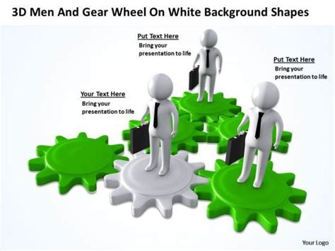 Business Network Diagram Wheel On White Change Background PowerPoint Shapes Templates