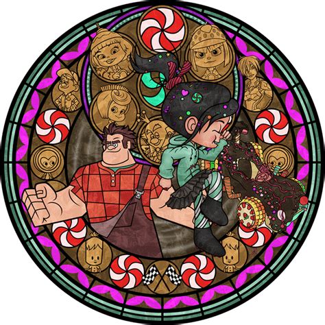 Vanellope Stained Glass -Animated- by *Akili-Amethyst on deviantART. Click on it for the ...