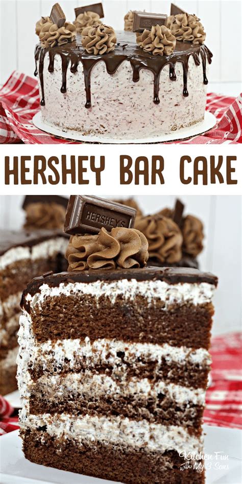 Hershey Bar Cake | Hershey bar cakes, Chocolate cake recipe, Chocolate desserts