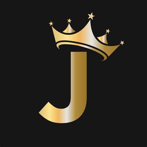 Letter J Crown Logo for Beauty, Fashion, Star, Elegant, Luxury Sign 17628511 Vector Art at Vecteezy