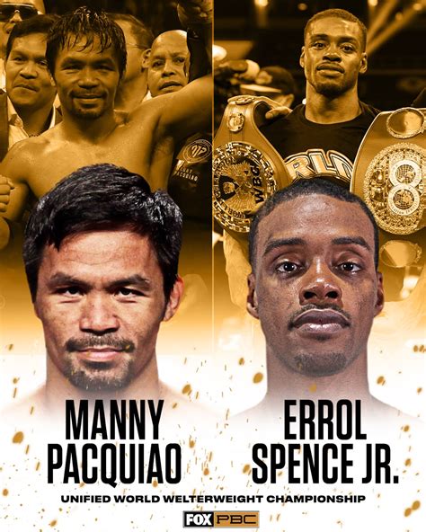 Manny Pacquiao Vs. Errol Spence Jr Confirmed For T-Mobile Arena, Las ...