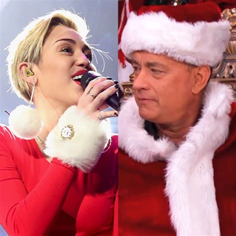 Tom Hanks and Miley Cyrus Channel Mr. and Mrs. Claus