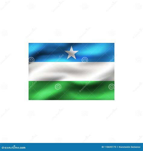 Flag of Puntland. stock illustration. Illustration of drawing - 118695175