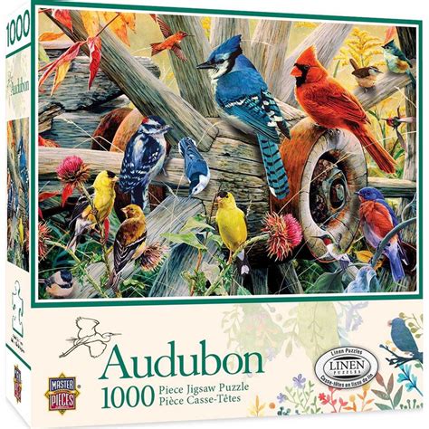 Audubon Backyard Birds 1000 Piece Jigsaw Puzzle