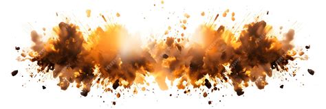 Premium AI Image | Explosion border isolated on transparent background