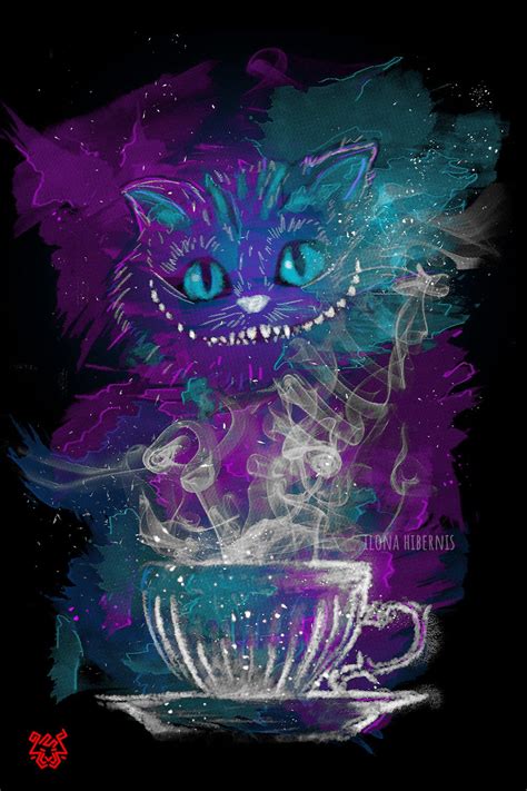 Design inspired by Alice in wonderland, chesire, cat, ilona hibernis ...