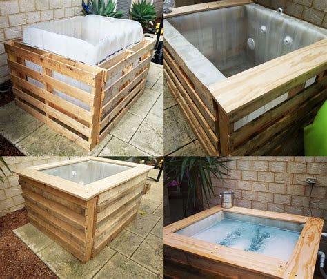 Swimming pool from recycled pallets – DIY projects for everyone! | Homemade swimming pools ...