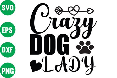 CRAZY DOG LADY Graphic by Dsign_home · Creative Fabrica