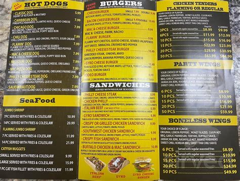 Saucy Dogs-Burgers-Tenders menu in St Charles, Missouri, USA