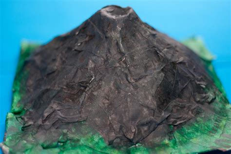 How To Make A Volcano Paper Mache Step 6jpg | Volcano model, Volcano ...