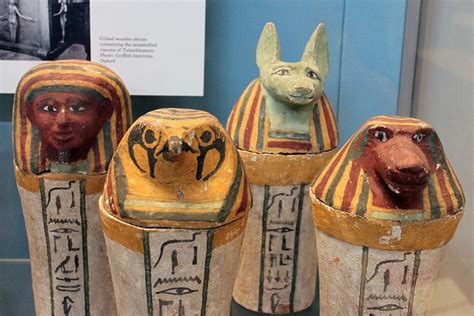 Egyptian canopic jars, British Museum | Egypt crafts, Ancient egypt ...