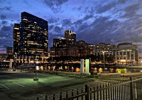 Baltimore Harbor East at Night Photograph by Arthur Swartwout - Fine ...