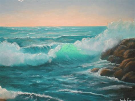 Ocean Waves Oil Painting