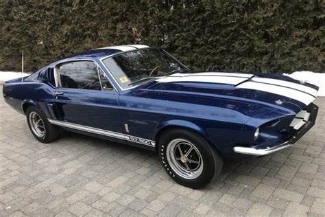 For Sale: 1967 Ford Mustang Shelby GT500 (Nightmist Blue, white stripes ...