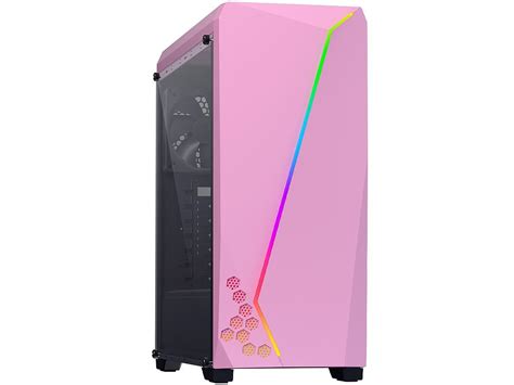 DIYPC S2-PINK-RGB Pink Computer Case - Newegg.com