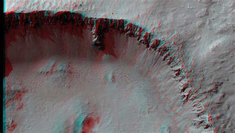 Another Well-Preserved Impact Crater (3-D) - NASA Science