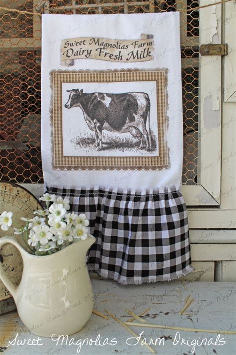 Flour Sack KitchenTowel Farmhouse Style by SweetMagnoliasFarm | Kitchen ...