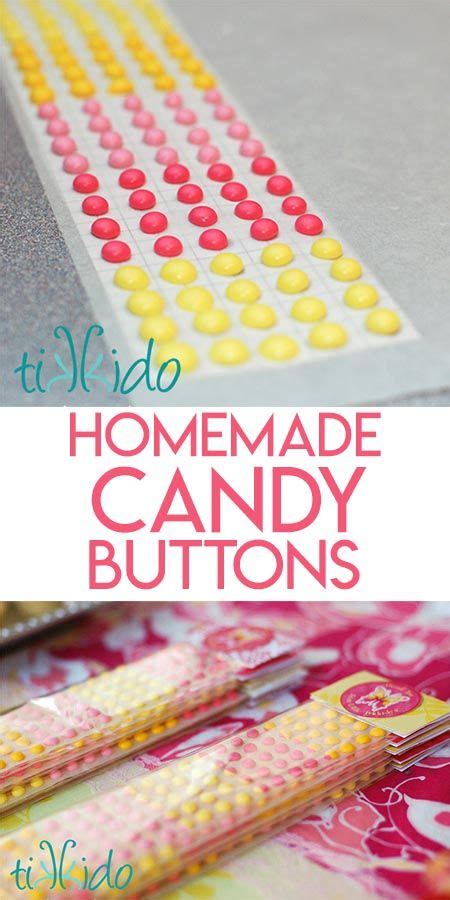 Tutorial for making homemade candy buttons, that classic, old-fashioned candy. Make in any colo ...