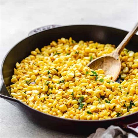 Skillet Fried Corn - Buttery! - Posh Journal