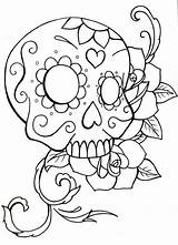 Sugar Skull Coloring Pages  Best For Kids sketch template