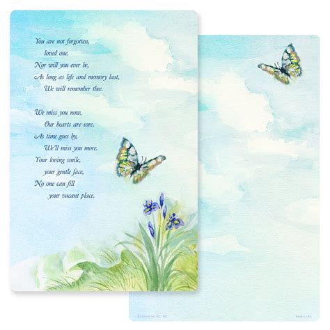 6" x 9" Watercolor Butterfly PMC Album, Butterfly Poem - Lamcraft