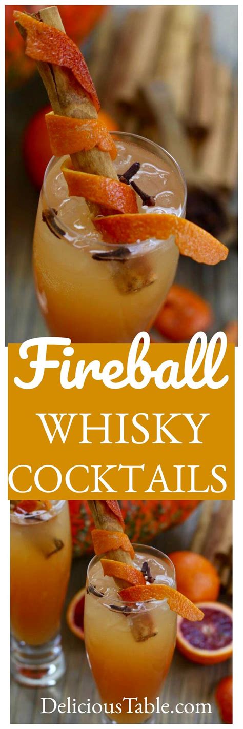 Fireball Whisky Cocktails | Recipe | Fireball drinks recipes, Orange juice recipes, Whiskey recipes