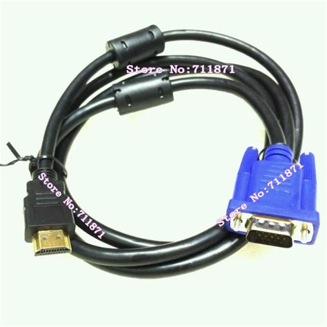 HDMI Male to D sub VGA Male Cable HDMI VGA Line Cable HDMI to D Sub Cable HD Set top box VGA D ...