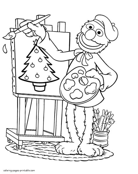 Grover Sesame Street Pages Coloring Pages